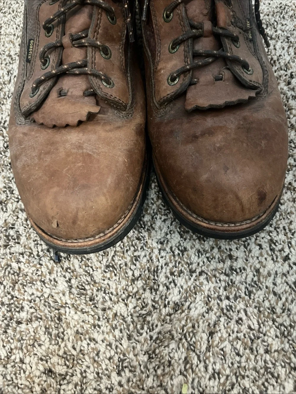 Irish Setter Brown Leather Lace-Up Work Boots steel toe